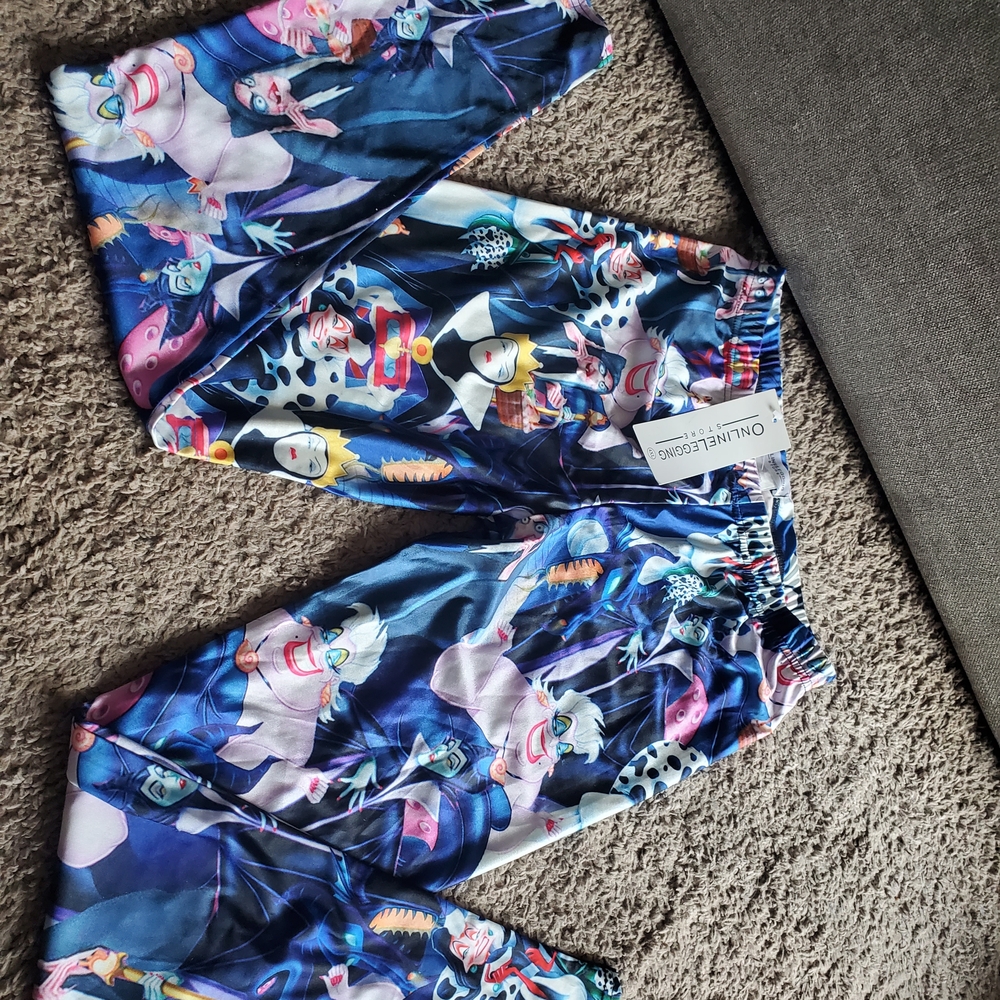 Disney Villains Colorful Graphic Leggings